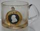 Vintage English Wedgwood Art Glass Mug Cup Tankard Churchill Jasper Cameo