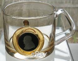 Vintage English Wedgwood Art Glass Mug Cup Tankard Churchill Jasper Cameo