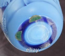 Vintage Kathleen Orme 10 Cameo Art Glass Fairy Vase Signed & Serial Numbered