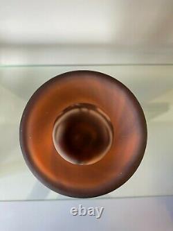 Vintage La Rochere Franch Cameo Glass Art Vase