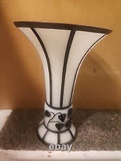 Vtg Bohemian Loetz Cameo Glass Vase Inspired By Hans Bolek-preownd-12 Tall