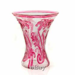 Webb Pink Cameo Fleur Vase c1933